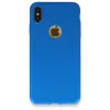 Newface iPhone XS Max Kılıf First Silikon - Mavi