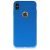 Newface iPhone XS Max Kılıf First Silikon - Mavi