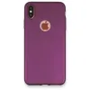 Newface iPhone XS Max Kılıf First Silikon - Mürdüm