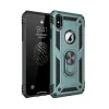 Newface iPhone XS Max Kılıf Sofya Yüzüklü Silikon Kapak - Yeşil