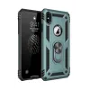 Newface iPhone XS Max Kılıf Sofya Yüzüklü Silikon Kapak - Yeşil