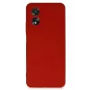 Newface Oppo A38 Kılıf First Silikon - Kırmızı
