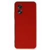 Newface Oppo A38 Kılıf First Silikon - Kırmızı