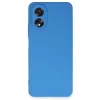Newface Oppo A38 Kılıf First Silikon - Mavi