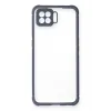 Newface Oppo A73 Kılıf Miami Şeffaf Silikon - Gri