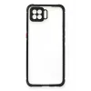Newface Oppo A73 Kılıf Miami Şeffaf Silikon - Siyah
