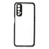 Newface Realme 7 Kılıf Miami Şeffaf Silikon - Siyah