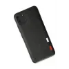 Newface Realme C11 Kılıf Loop Deri Silikon - Siyah