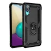 Newface Samsung Galaxy A02 Kılıf Sofya Yüzüklü Silikon Kapak - Siyah