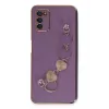 Newface Samsung Galaxy A03S Kılıf Esila Silikon - Mor