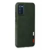 Newface Samsung Galaxy A03S Kılıf Loop Deri Silikon - Yeşil