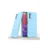 Newface Samsung Galaxy A03S Kılıf Optimum Silikon - Sky Blue