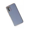 Newface Samsung Galaxy A03S Kılıf Volet Silikon - Mavi