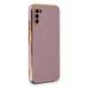 Newface Samsung Galaxy A03S Kılıf Volet Silikon - Mor