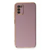 Newface Samsung Galaxy A03S Kılıf Volet Silikon - Mor