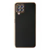 Newface Samsung Galaxy A12 Kılıf Volet Silikon - Siyah