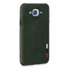Newface Samsung Galaxy J7 Kılıf Loop Deri Silikon - Yeşil