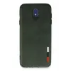 Newface Samsung Galaxy J7 Pro / J730 Kılıf Loop Deri Silikon - Yeşil