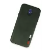 Newface Samsung Galaxy J7 Pro / J730 Kılıf Loop Deri Silikon - Yeşil
