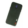 Newface Samsung Galaxy J7 Pro / J730 Kılıf Loop Deri Silikon - Yeşil