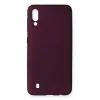 Newface Samsung Galaxy M10 Kılıf First Silikon - Mürdüm
