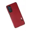 Newface Samsung Galaxy M52 5G Kılıf Loop Deri Silikon - Kırmızı