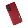 Newface Samsung Galaxy M52 5G Kılıf Loop Deri Silikon - Kırmızı