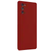 Newface Samsung Galaxy Note 20 Kılıf First Silikon - Bordo
