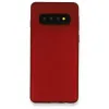 Newface Samsung Galaxy S10 Plus Kılıf First Silikon - Bordo