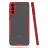 Newface Samsung Galaxy S21 Plus Kılıf Platin Silikon - Kırmızı