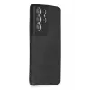 Newface Samsung Galaxy S21 Ultra Kılıf Loop Deri Silikon - Siyah