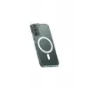 Newface Samsung Galaxy S22 Kılıf Magneticsafe Şeffaf Silikon - Şeffaf