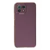 Newface Xiaomi Mİ 11 Lite Kılıf Volet Silikon - Mor