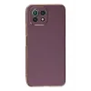 Newface Xiaomi Mİ 11 Lite Kılıf Volet Silikon - Mor