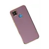 Newface Xiaomi Redmi 9C Kılıf Volet Silikon - Mor
