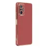 Newface Xiaomi Redmi Note 10 Pro Kılıf Volet Silikon - Kırmızı