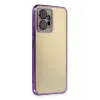 Newface Xiaomi Redmi Note 12 4G Kılıf Razer Lensli Silikon - Mor