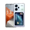 Newface Xiaomi Redmi Note 13 Pro Plus Kılıf Kart Şeffaf Silikon - Şeffaf