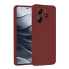 Newface Xiaomi Redmi Note 14 4G Kılıf First Silikon - Bordo