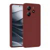 Newface Xiaomi Redmi Note 14 4G Kılıf First Silikon - Bordo