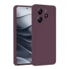 Newface Xiaomi Redmi Note 14 4G Kılıf First Silikon - Mürdüm