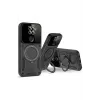 Newface Xiaomi Redmi Note 9 Joy Lens Standlı Kapak - Siyah