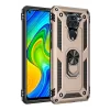 Newface Xiaomi Redmi Note 9 Kılıf Sofya Yüzüklü Silikon Kapak - Gold