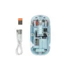 Ofis ve Günlük Kullanım İçin Mavi Bluetooth Kablosuz Mouse