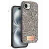 Onegif Apple iPhone 16E Bright Simli Kapak - Çöl Titanyum