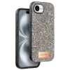 Onegif Apple iPhone 16E Bright Simli Kapak - Çöl Titanyum