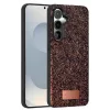 Onegif Samsung Galaxy S25 Bright Simli Kapak - Derin Mor