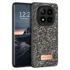 Onegif Xiaomi Redmi Note 14 Pro 4G Bright Simli Kapak - Gümüş