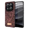 Onegif Xiaomi Redmi Note 14 Pro 5G Bright Simli Kapak - Derin Mor