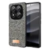 Onegif Xiaomi Redmi Note 14 Pro 5G Bright Simli Kapak - Gümüş